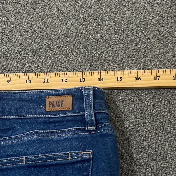 Paige Jeans Womens Size 27 Verdugo Crop Raw Hem Blue Denim - Picture 11 of 12